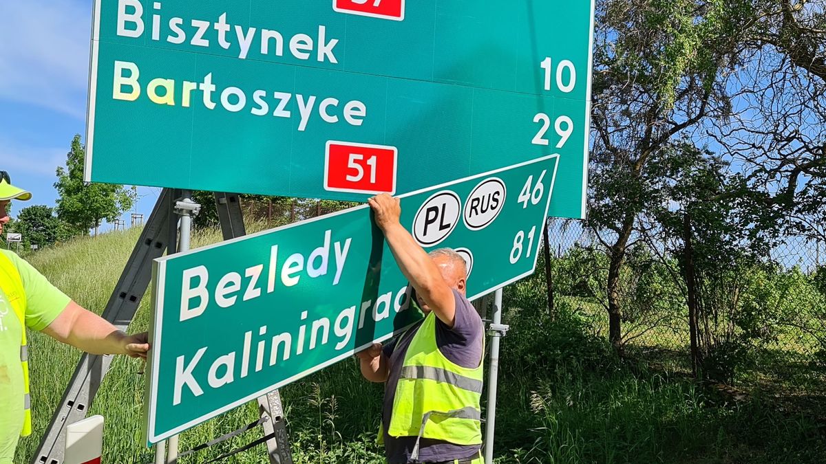 Wymiana tablic drogowych