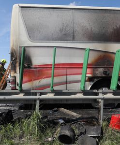 Pożar autokaru. W środku były dzieci