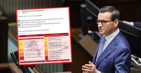 Stopnie alarmowe BRAVO i CHARLIE-CRP. Premier podjął decyzję
