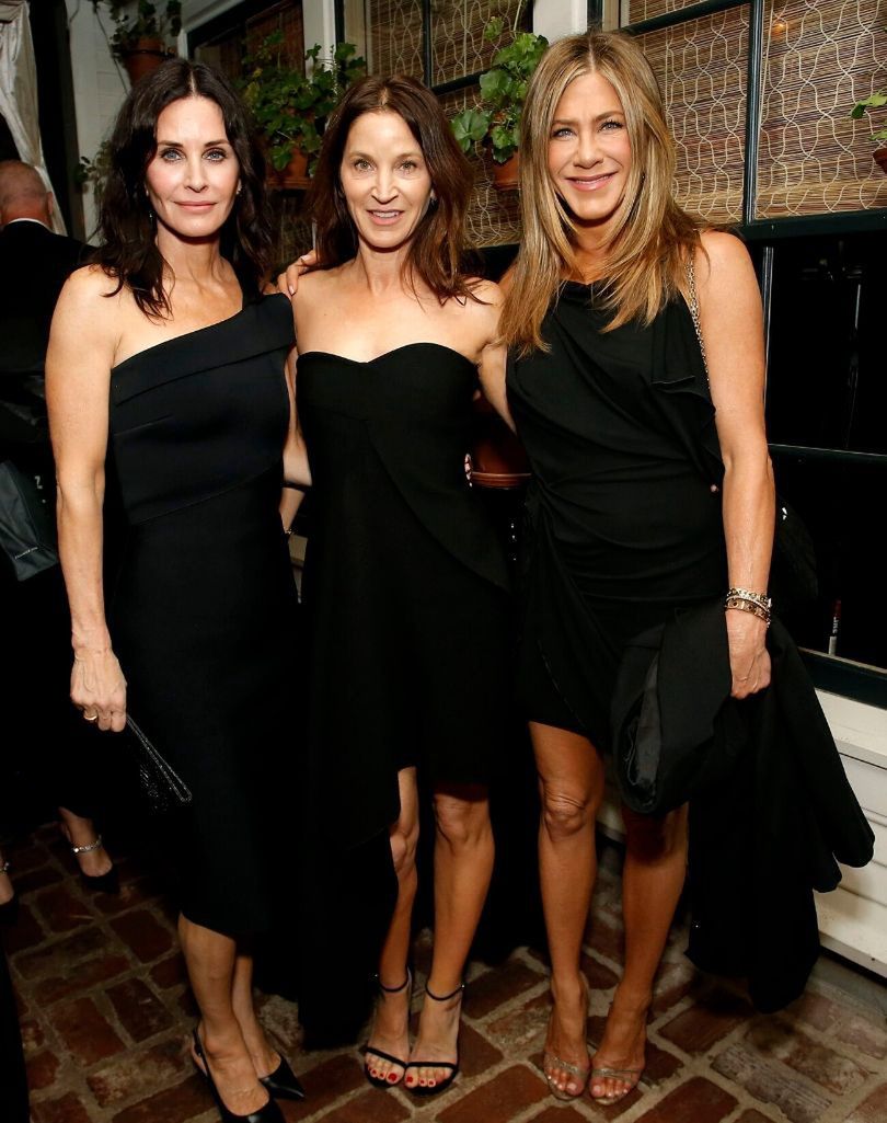 Jennifer Aniston, Courteney Cox, Amanda Anka