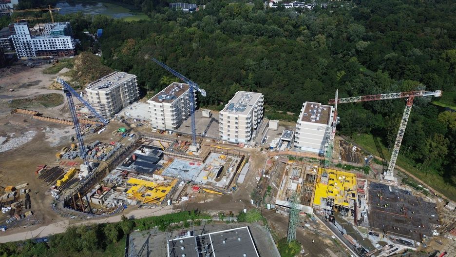 Apartamenty Krakowska - zdjęcia z drona