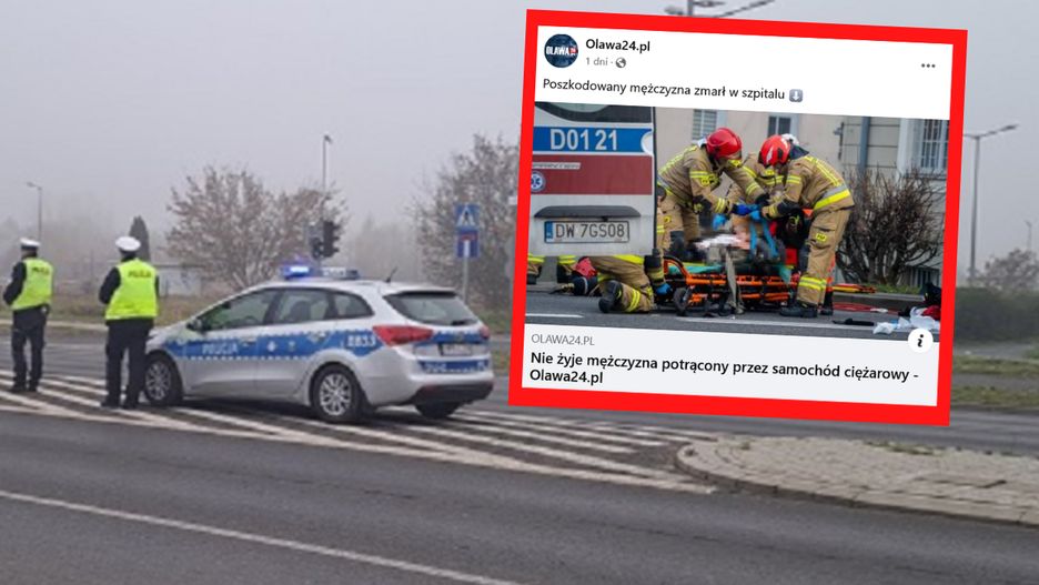 Mężczyzna potrącony na przejściu dla pieszych w Oławie.