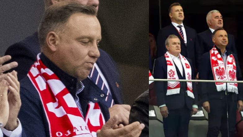 Andrzej Duda krytykowany za udział w meczu Polska-Albania