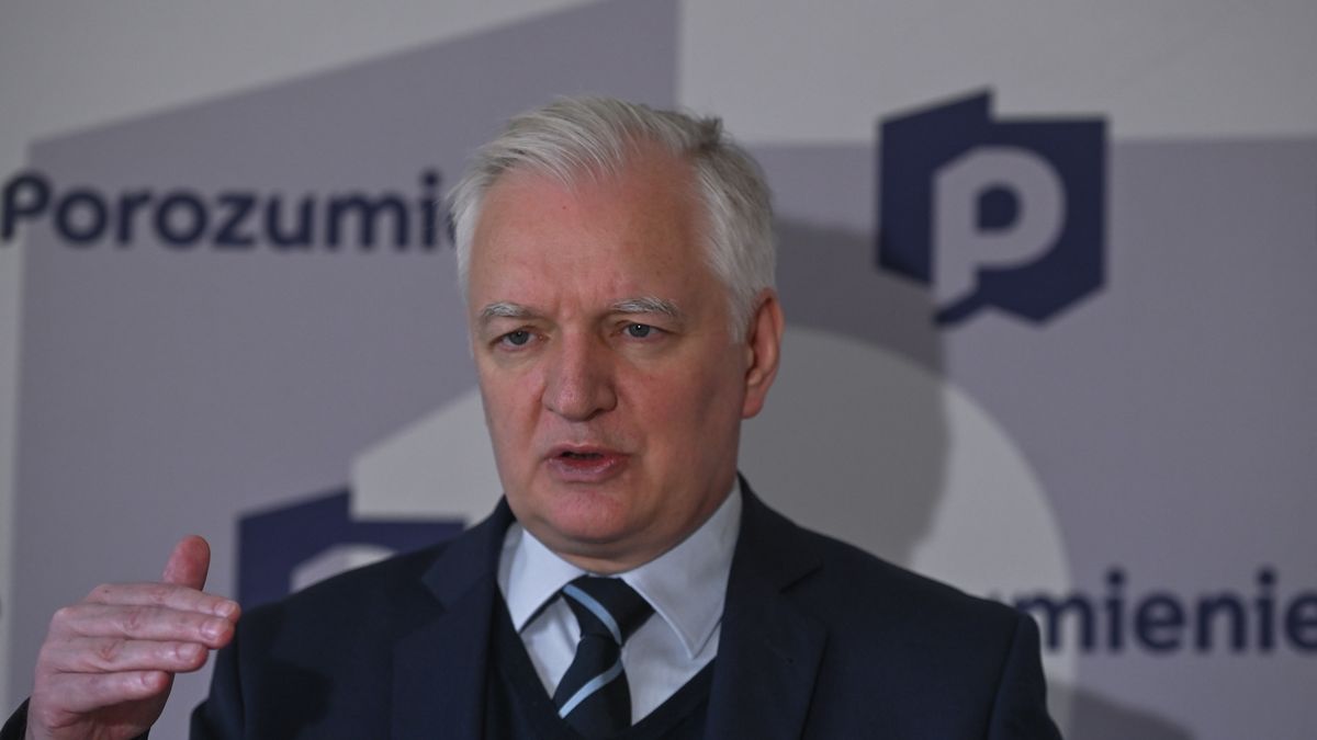 The leader of the Agreement political party, Jarosaw Gowin, seen at a press conference in the party office in Krakow.
On Saturday, May 28, 2022, in Krakow, Poland. (Photo by Artur Widak/NurPhoto via Getty Images)