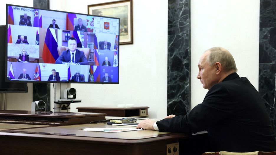 Władimir Putin odbywa spotkanie w sprawie środków podjętych po masakrze Crocus City Hall