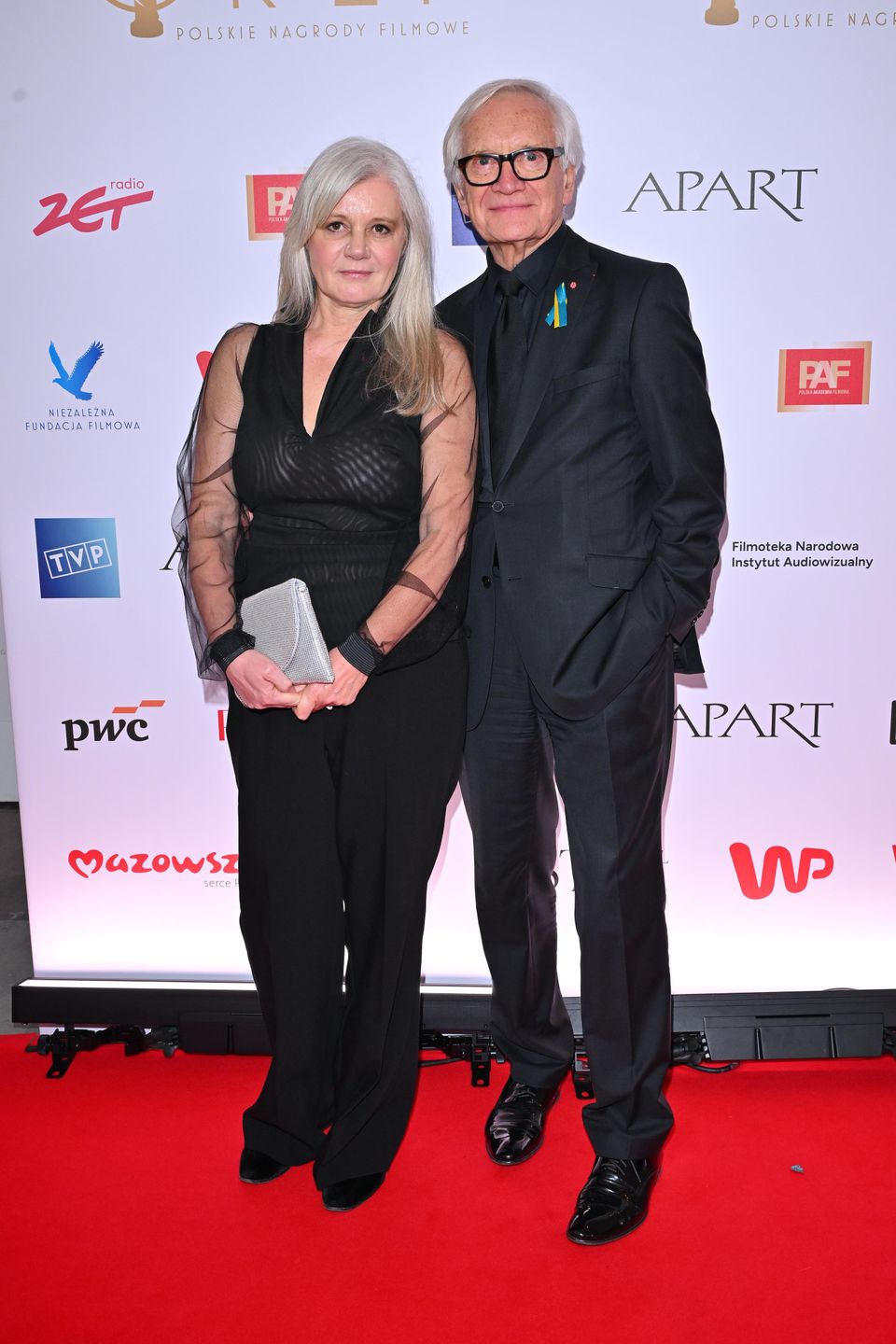 Andrzej Seweryn z żoną Katarzyną 