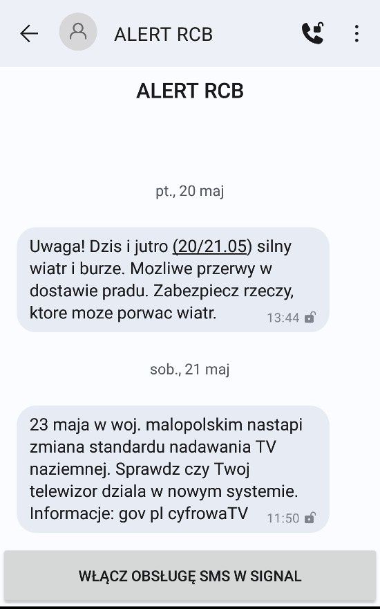 Signal SMS