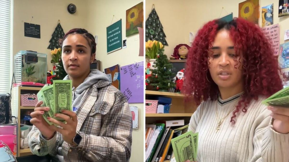 Nauczycielka ma patent na edukację finansową.