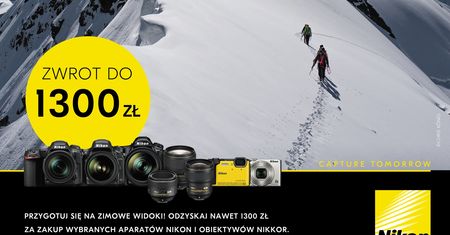 Cashback Nikona to atrakcyjne oferty na kompakty, lustrzanki i obiektywy