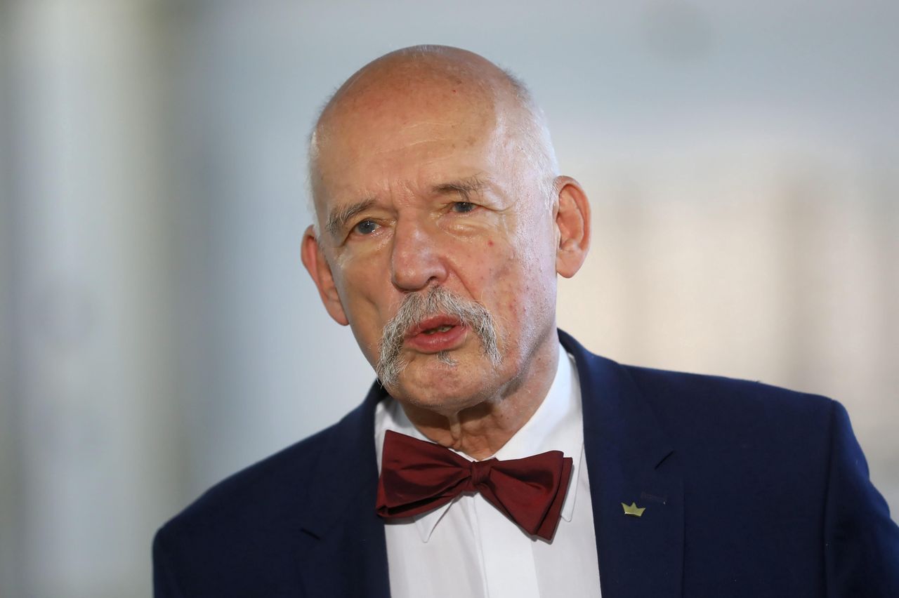 Korwin-Mikke broni Brauna. Dziennikarka przerwała jego wypowiedź