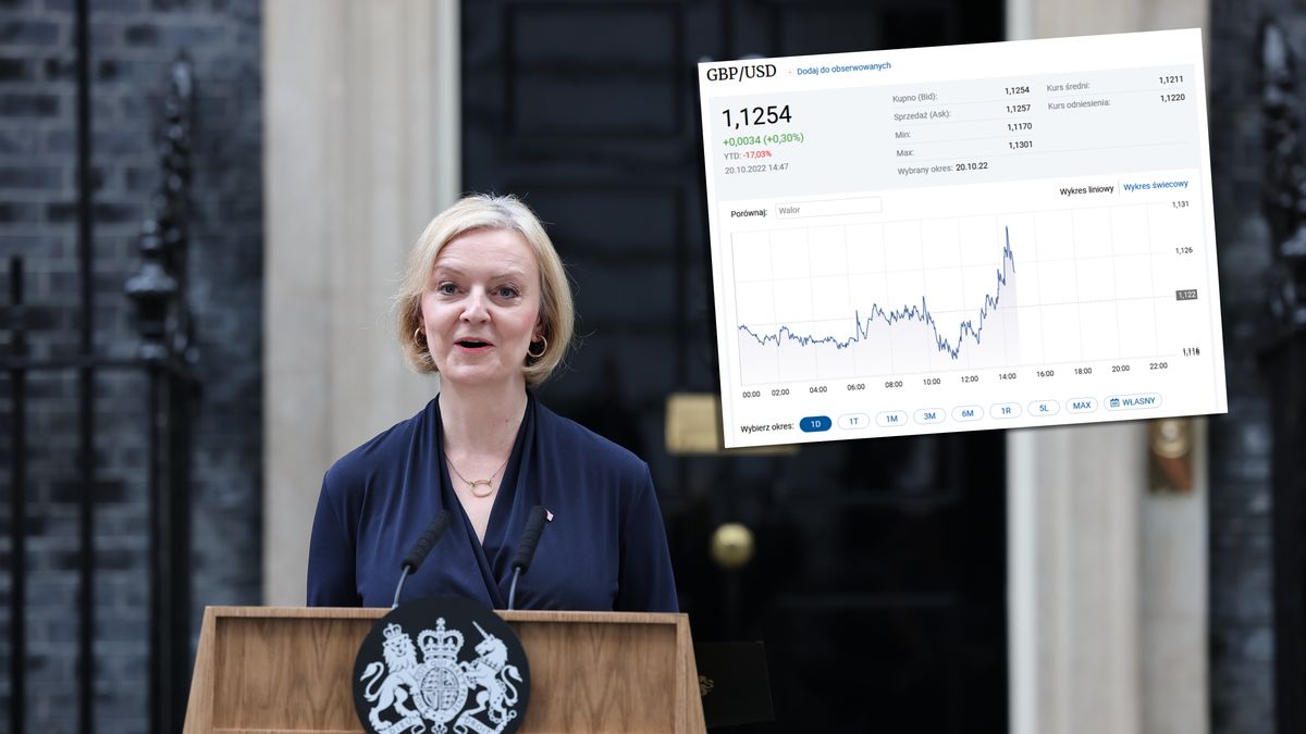 Lizz Truss była premierem nieco ponad miesiąc. Za jej kadencji funt przeżywał największe problemy od lat