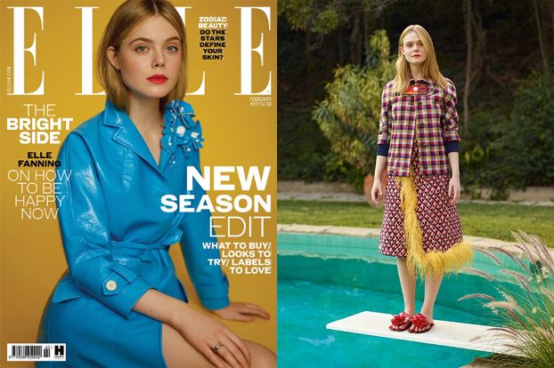 Elle Fanning pozuje na okładce "Elle"