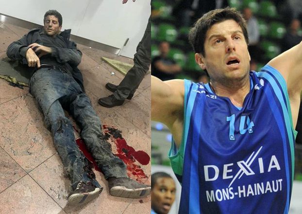 Ranny mężczyzna ze zdjęcia z lotniska w Brukseli to słynny koszykarz!