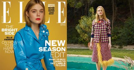 Elle Fanning pozuje na okładce "Elle"