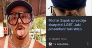 TV Republika WYŚMIAŁA Michała Szpaka i jego skarpety LGBT: "Jaki piosenkarz taki sklep". Już zareagował. Klasa?