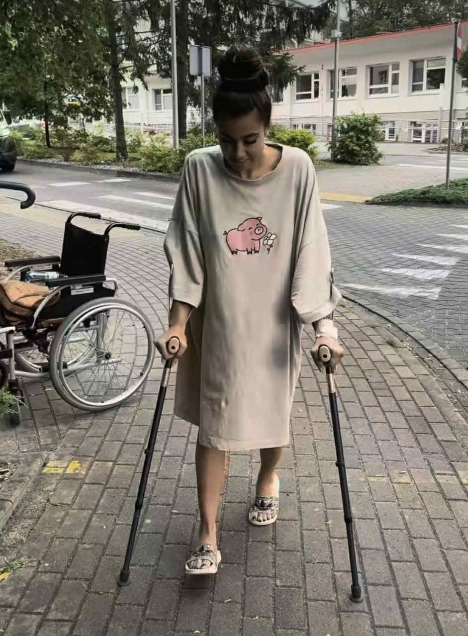 Maja Hyży na pierwszych spacerach po operacji