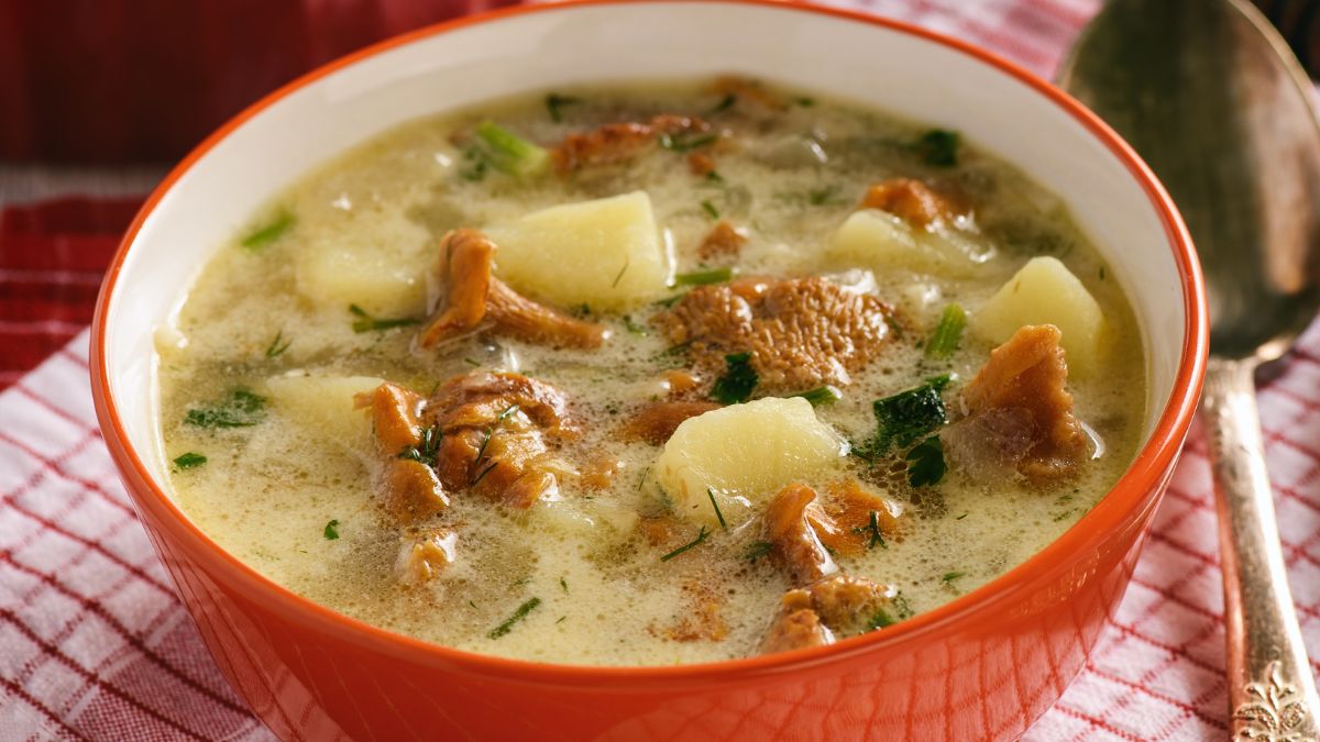 Zupa kurkowa z dodatkiem serka mascarpone