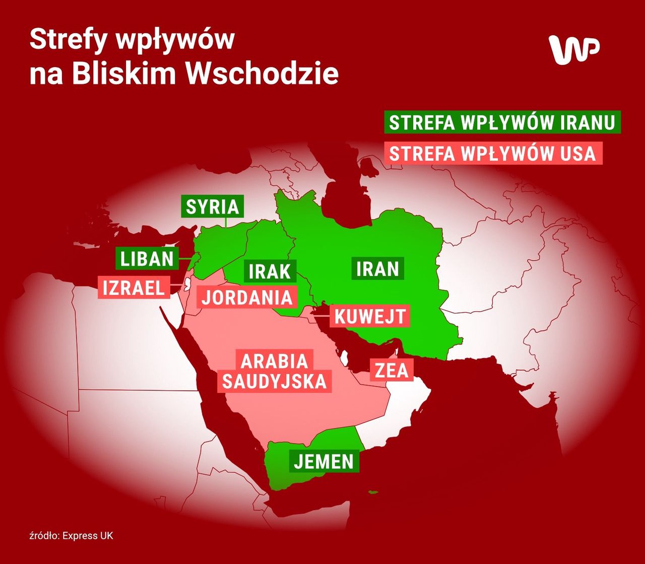 Strefy wpływów na Bliskim Wschodzie