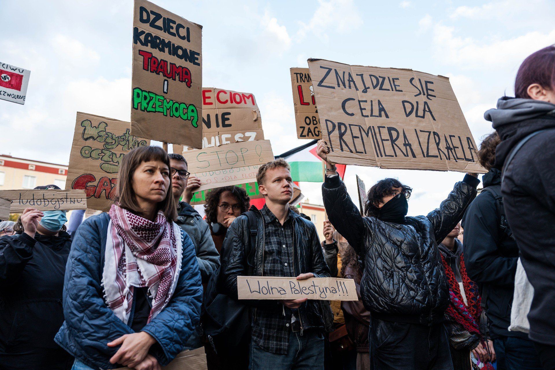 Demonstracja przeciwko działaniom Izraela Gdańsk