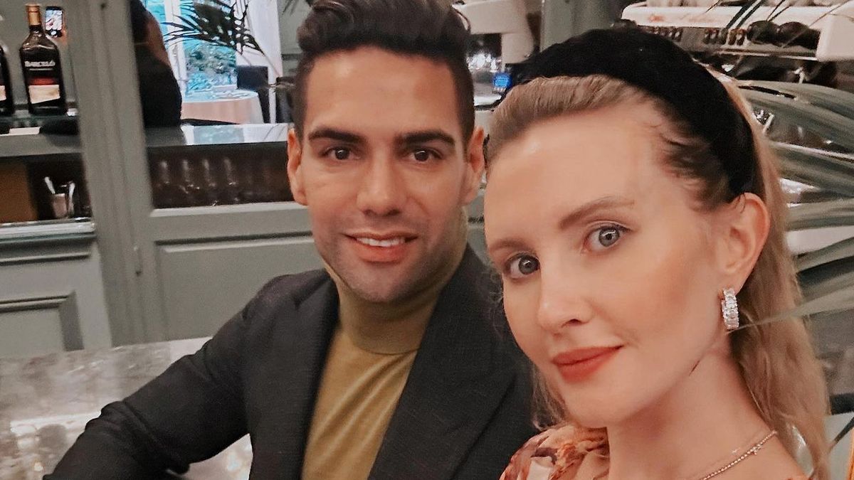 Radamel Falcao z żoną, Lorelei Taron