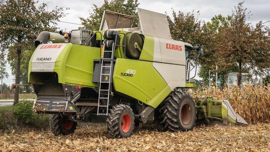 Kombajn zbierający kukurydzę 