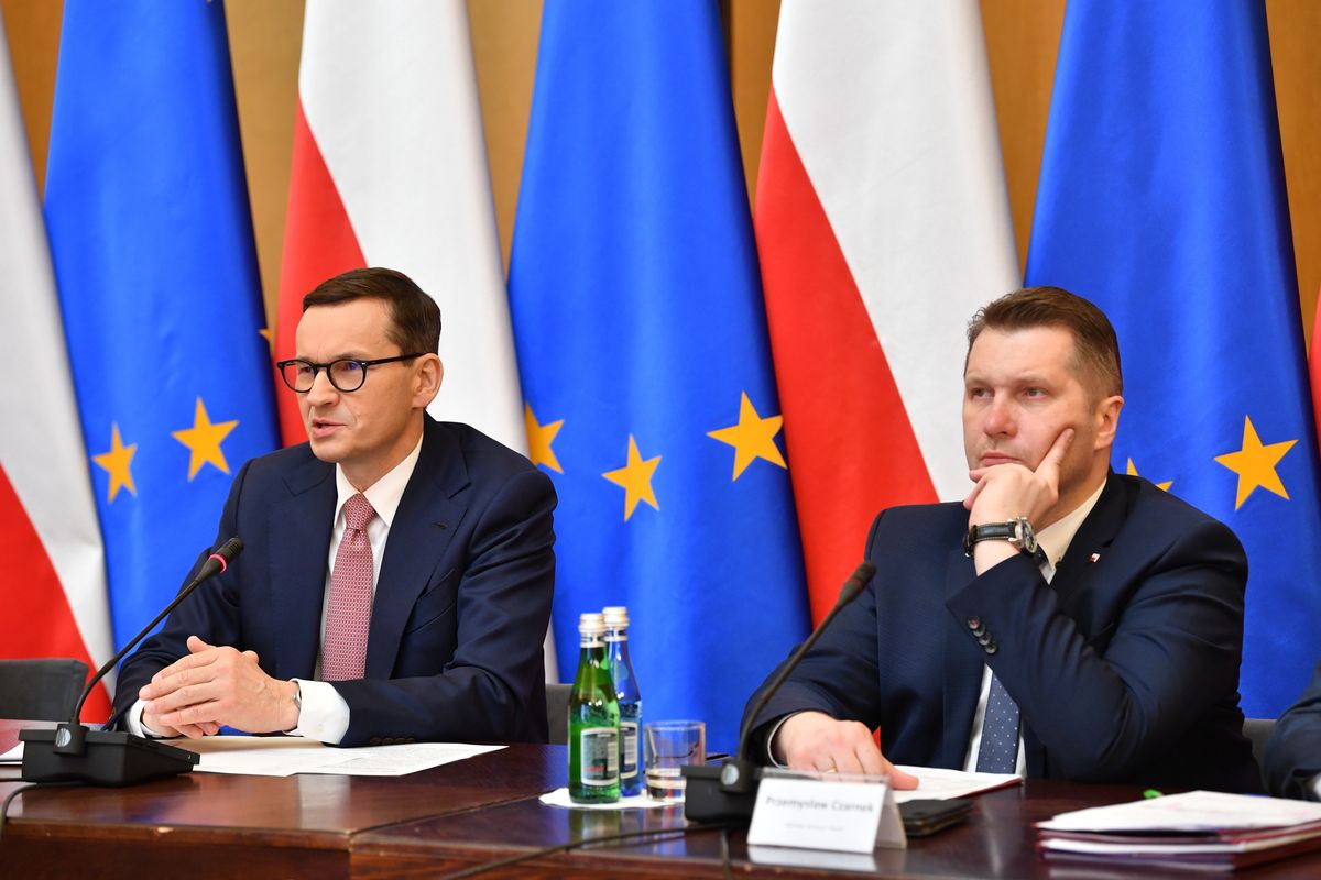 Mateusz Morawiecki i Przemysław Czarnek