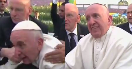 Tłum w Meksyku prawie przewrócił papieża!
