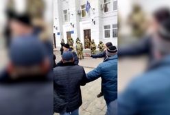 Ukraińcy stawiają opór rosyjskim żołnierzom. Nagranie z Berdiańska