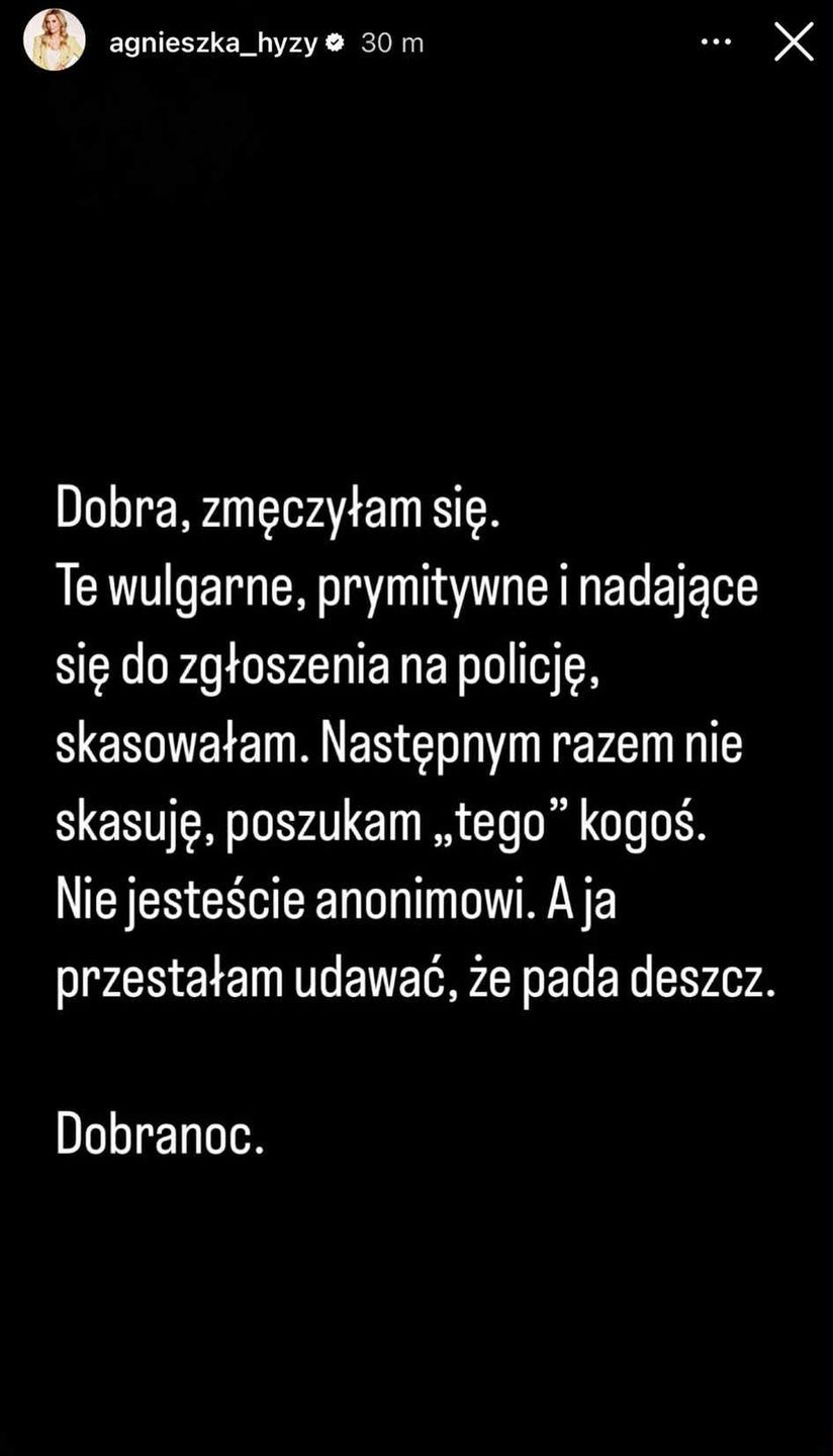 Agnieszka Hyży reaguje na uszczypliwe komentarze