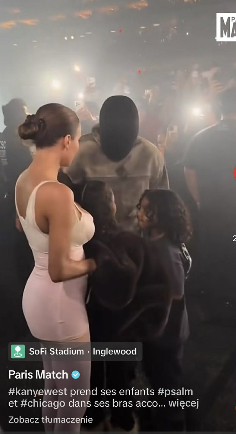 Bianca Censori tuli się z dziećmi do Kanye Westa