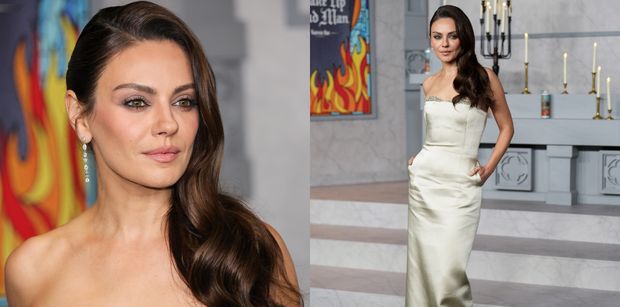 Dawno niewidziana Mila Kunis olśniewa w białej maxi na premierze filmu (ZDJĘCIA)