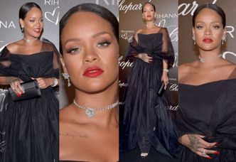 Tiulowa Rihanna pozuje w Cannes