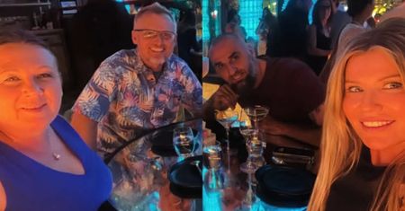 Spotkanie na szczycie w Miami. Marcin Gortat i Żaneta pozdrawiają z podwójnej randki z POLSKIM MILIONEREM i jego lubą (FOTO)
