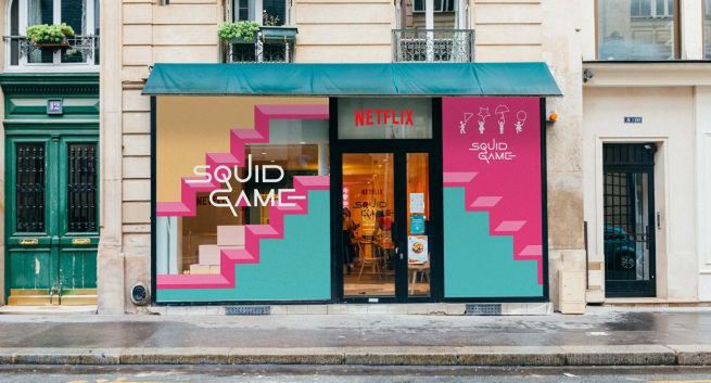 Netflix otworzył w Paryżu sklep pop-up z atrakcjami dla fanów serialu "Squid Game"