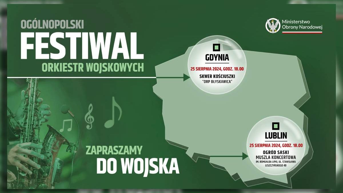 grafika Festiwal Orkiestr Wojskowych