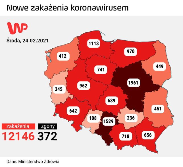 Koronawirus w Polsce. Ministerstwo Zdrowia podało dane (środa 24 lutego)