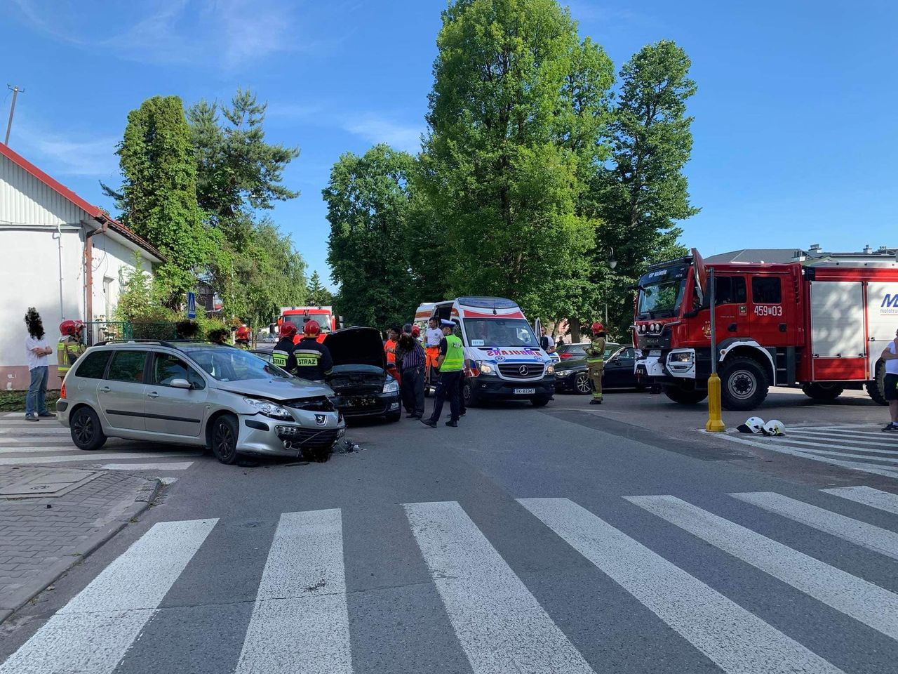 Wypadek w Waśniowie