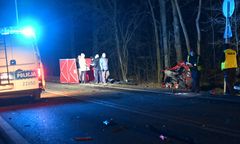 Marki. Tragiczny wypadek na drodze nr 631. Nie żyje jedna osoba