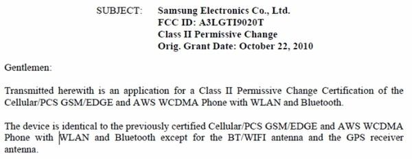 Samsung Nexus S ponownie w dokumentach FCC 1
