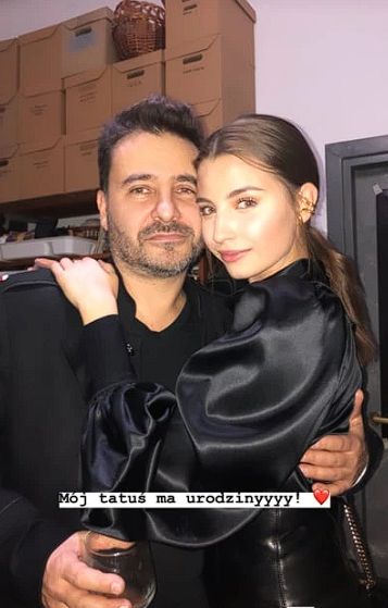 Julia Wieniawa z ojcem