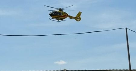 Spadł ze słupa energetycznego. Lądował LPR, 24-latek nie żyje