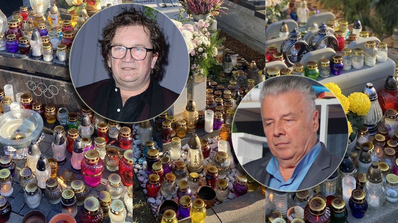 Na grobach znanych Polaków brakuje miejsca. Widok rozpalonych zniczy porusza