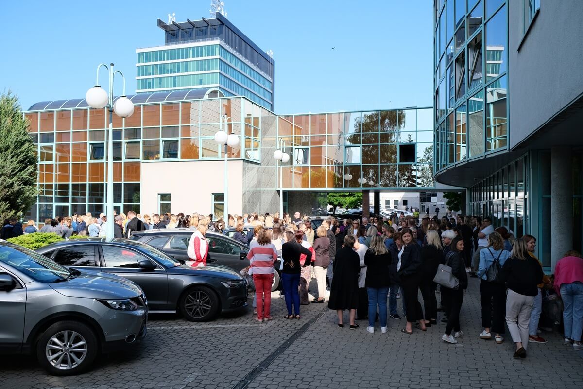 Strajk ostrzegawczy pracowników ZUS w Lublinie