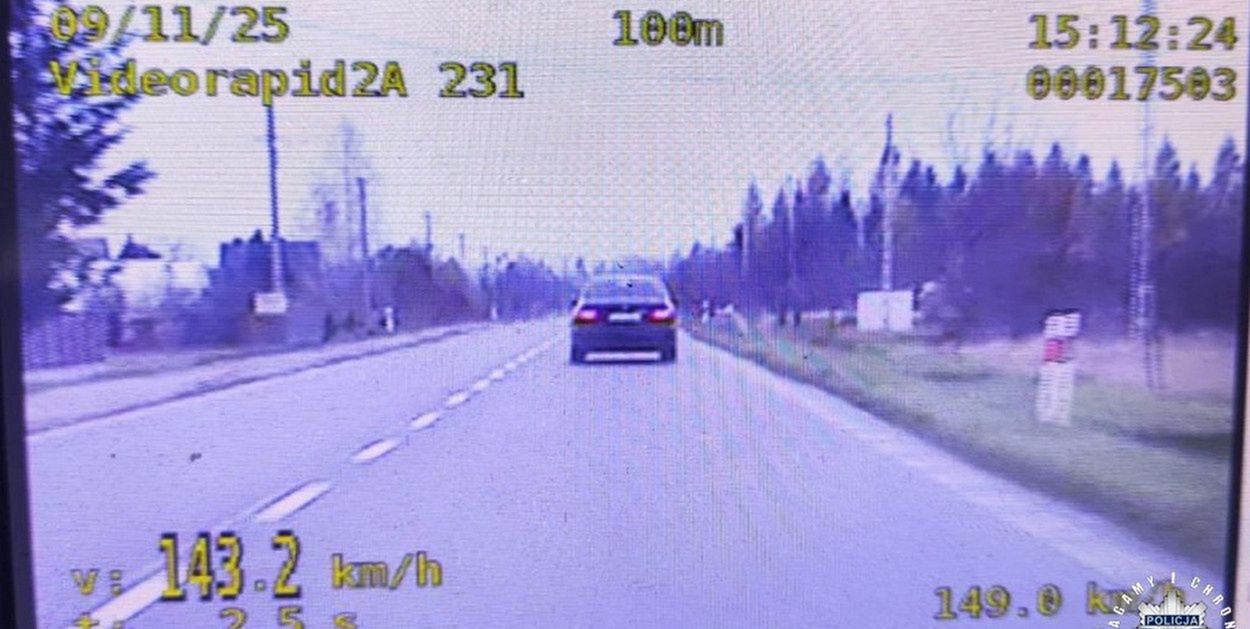 Staszów: Gnał terenem zabudowanym mając prawie 150 km/h na liczniku