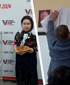 Naleśniki przy urnie. "Car" pod prześcieradłem. Rosja wybiera