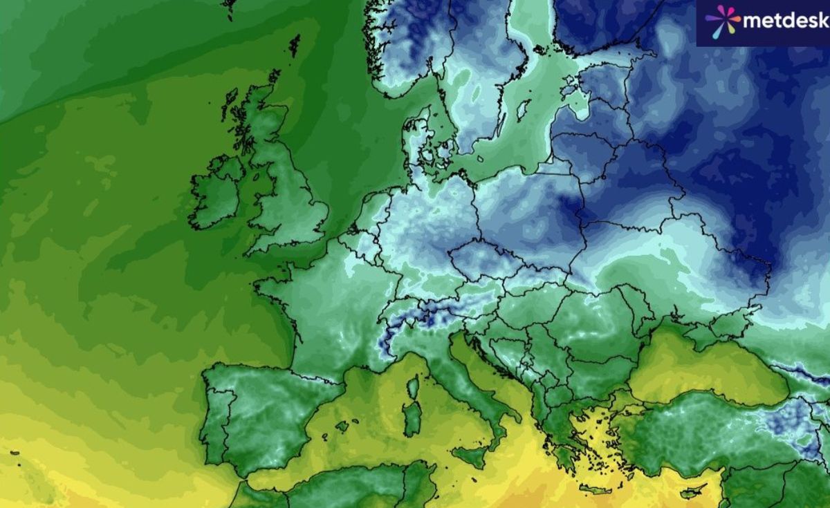 Temperatury w Europie w nocy z wtorku na środę