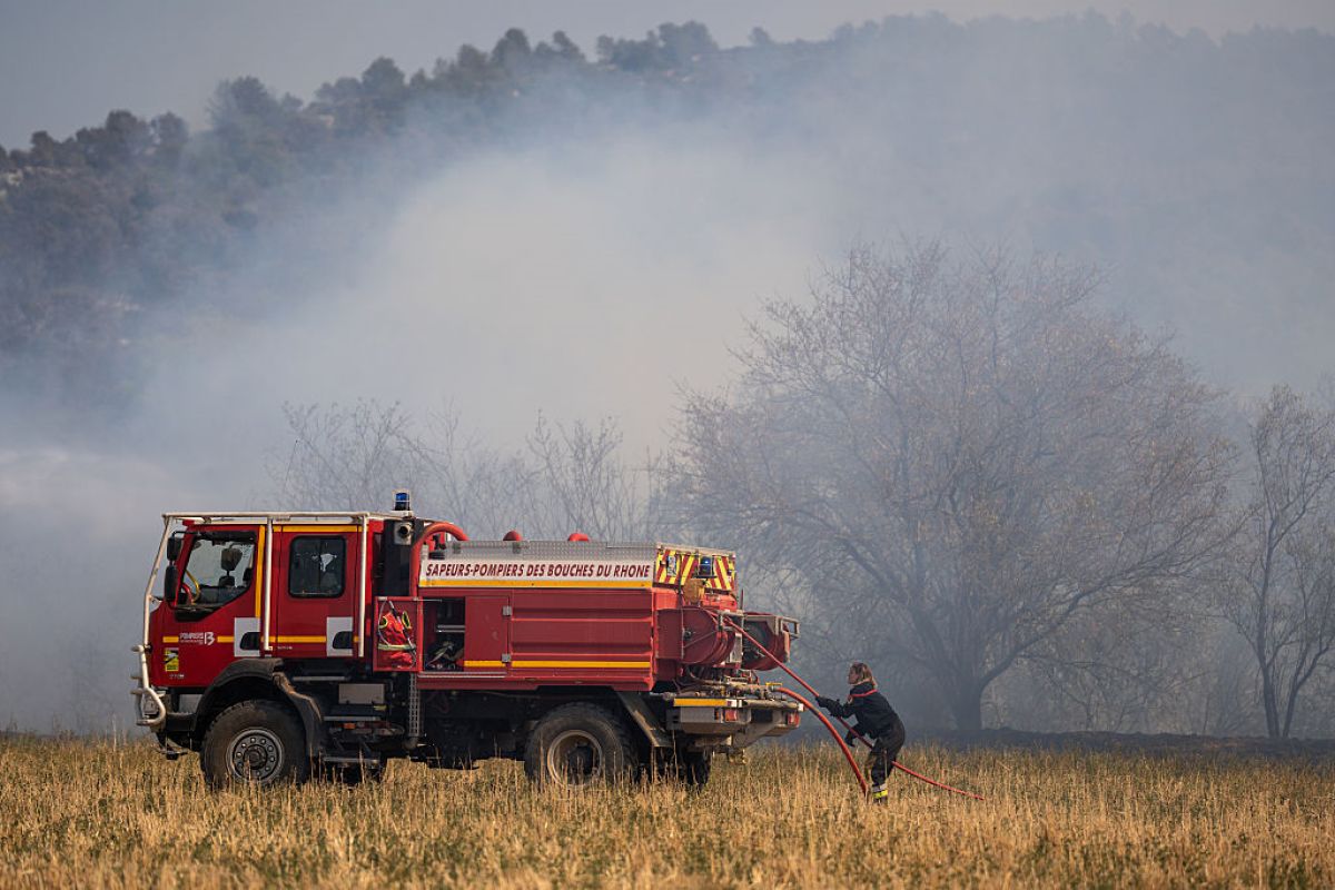 Potężny pożar we Francji. Spłonęło między 800 a 900 hektarów winnic