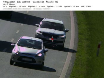 Bydgoska drogówka w akcji. Sprawdzano odstępy między pojazdami na S-5