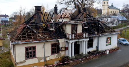 Podkarpacie. Pożar zabytkowego dworku