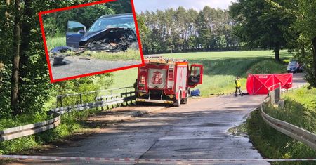 Czołowe zderzenie. Nie żyje 20-letni kierowca